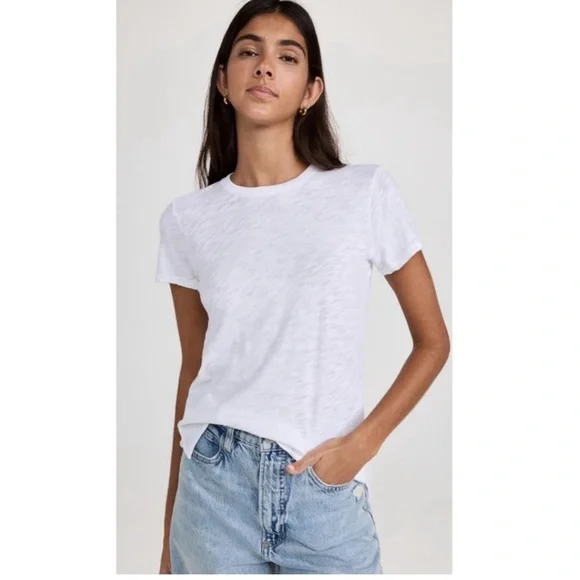 ATM Schoolboy Short Sleeve Tee Shirt in White. - Picture 1 of 8